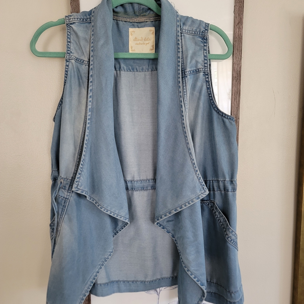 Light Blue Denim Vest